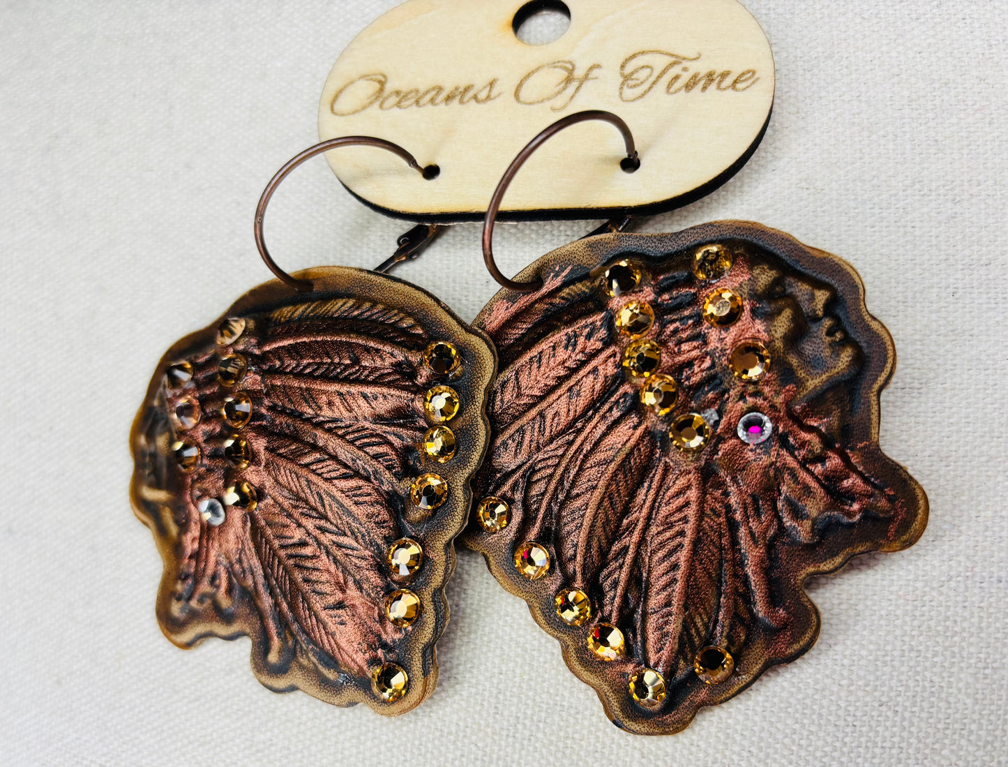 Starlight Chief Earrings in boho eclectic style