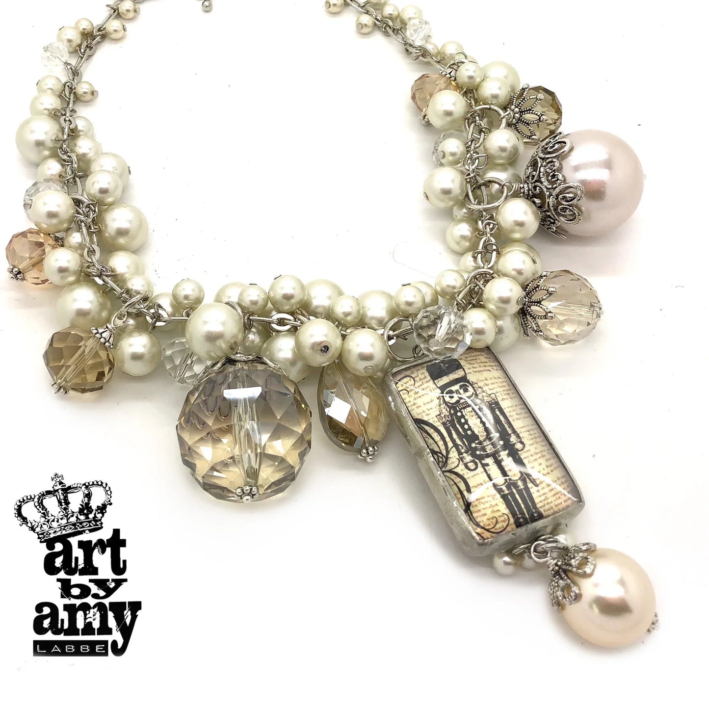 Christmas Nutcracker ChaCha Fal la la la lala lal la Necklace