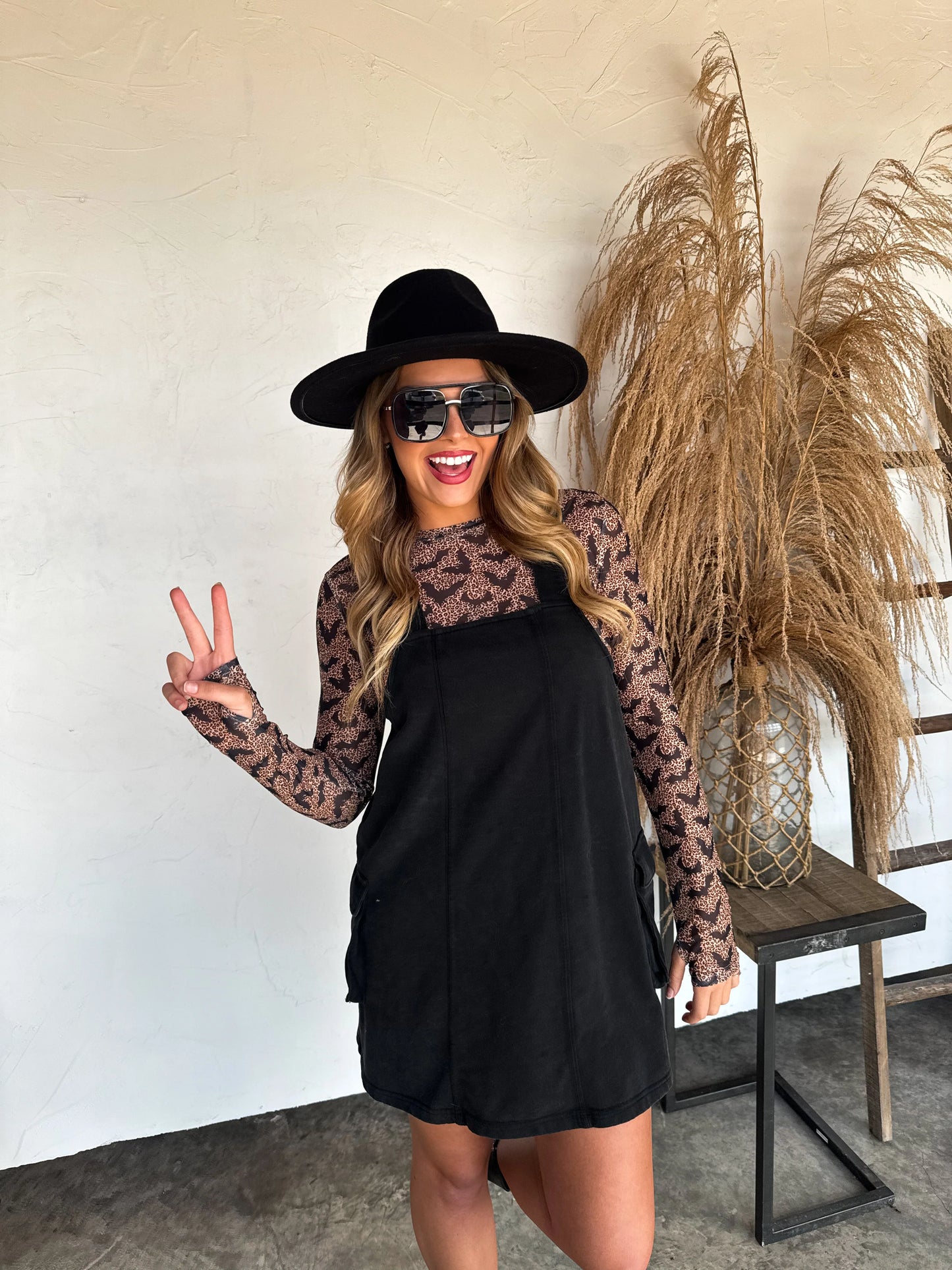 Wild About Bats Mesh Top With Thumbholes