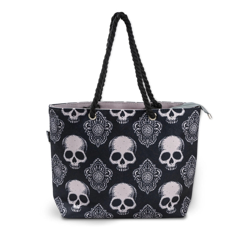 Skullistic Gothic Black Skull Shoulder Bag