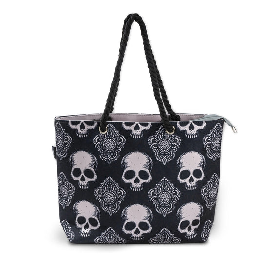 Skullistic Gothic Black Skull Shoulder Bag