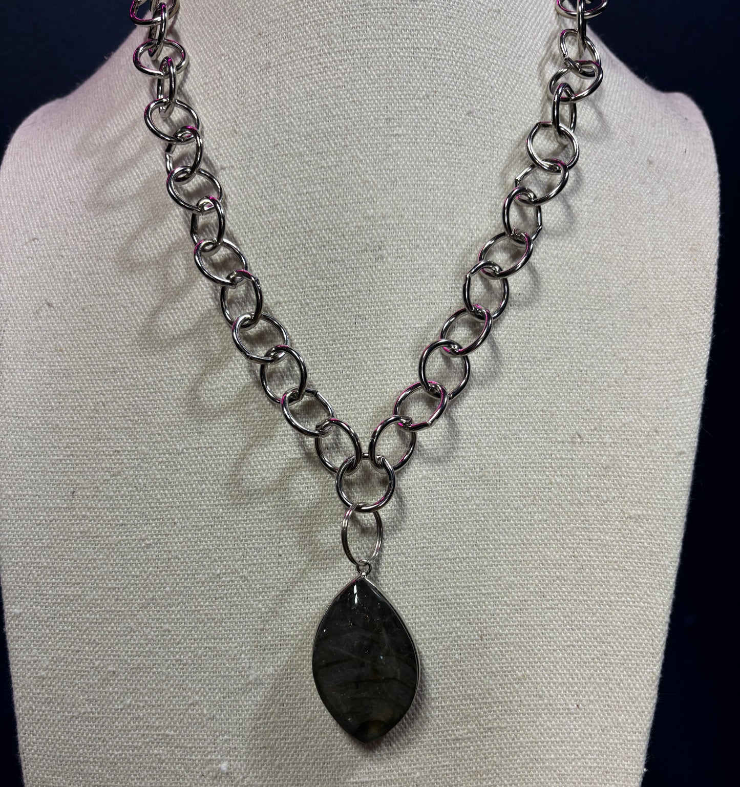 Labradorite 20" Necklace Bright