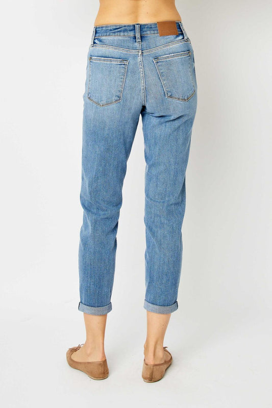 Keep it Cuff Midrise Pants by Judy Blue