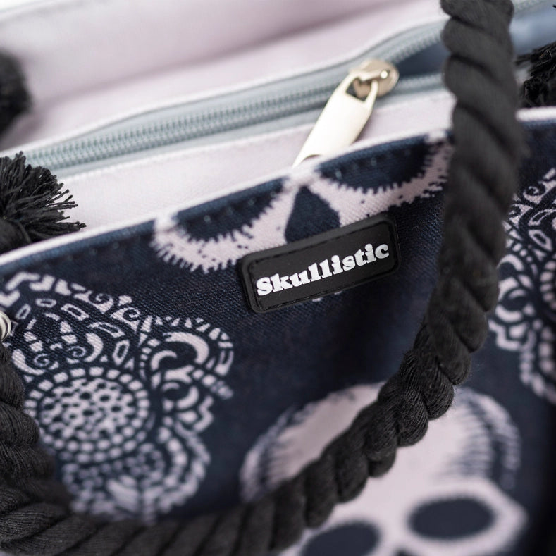 Skullistic Gothic Black Skull Shoulder Bag