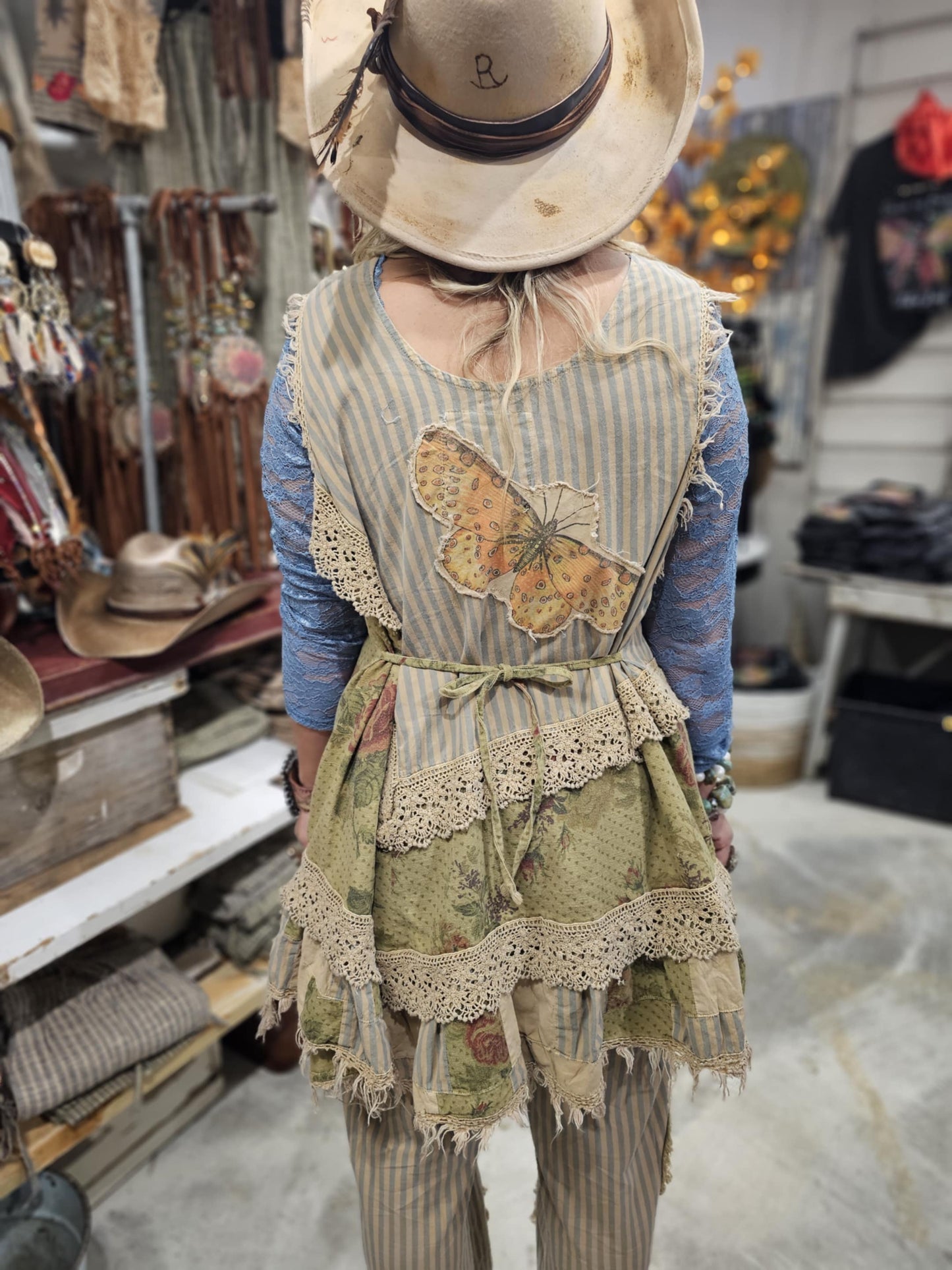 **PRE-ORDER/PRE-AUTHORIZATION** Butterfly Striped Top by A Rare Bird
