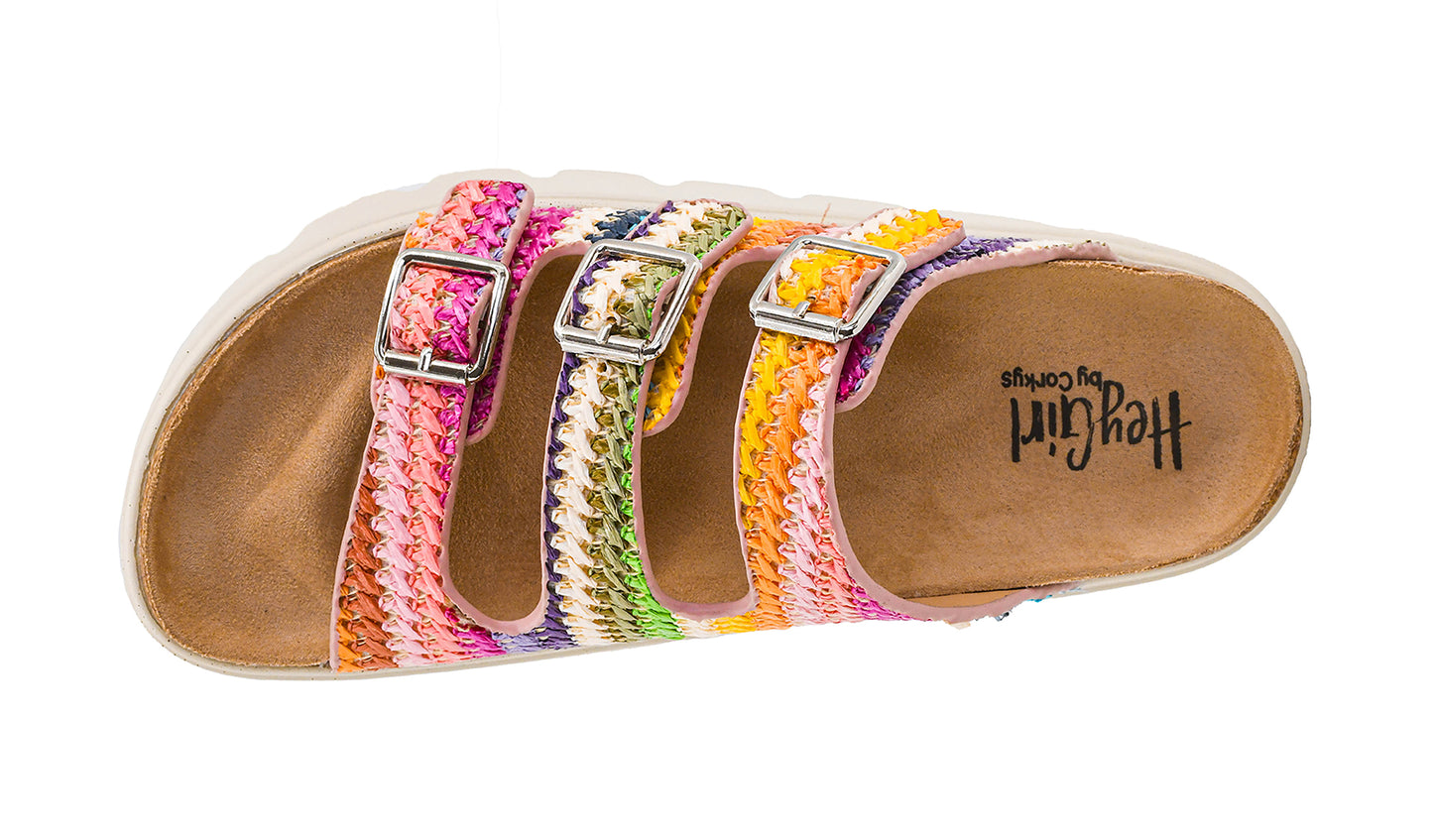 Threes Company Multi Strap Platform Sandals by Corkys