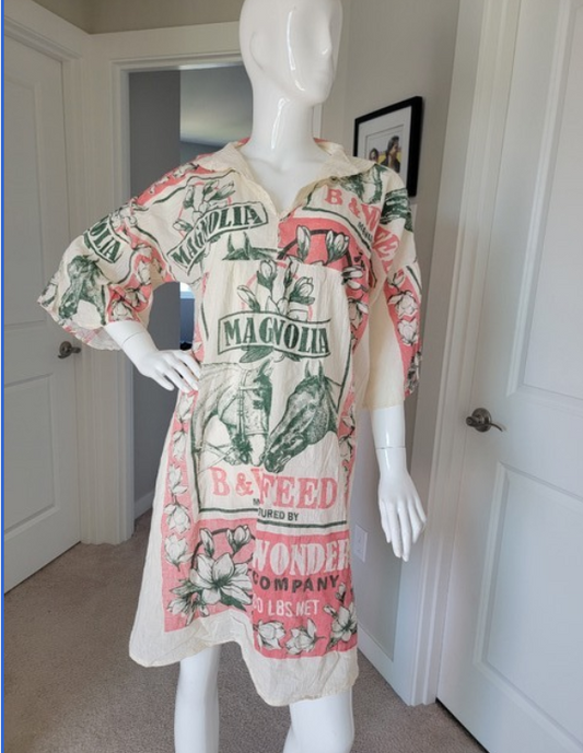 Vintage Print Magnolia Dress/Tunic