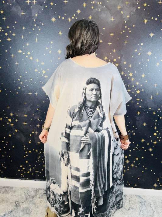 Sitting Bull Hi-Lo Tunic Top