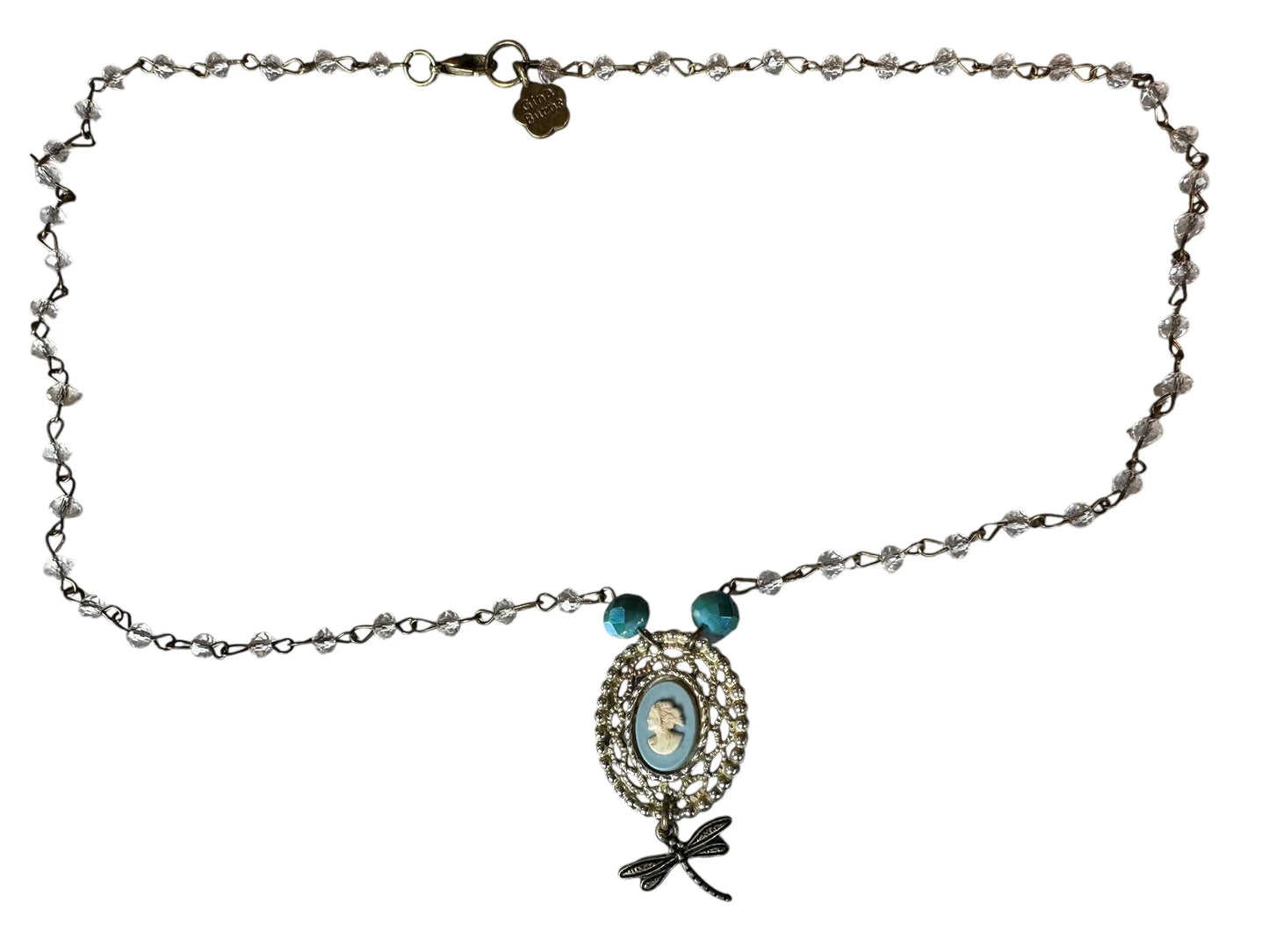 Dragonfly Cameo  Necklace