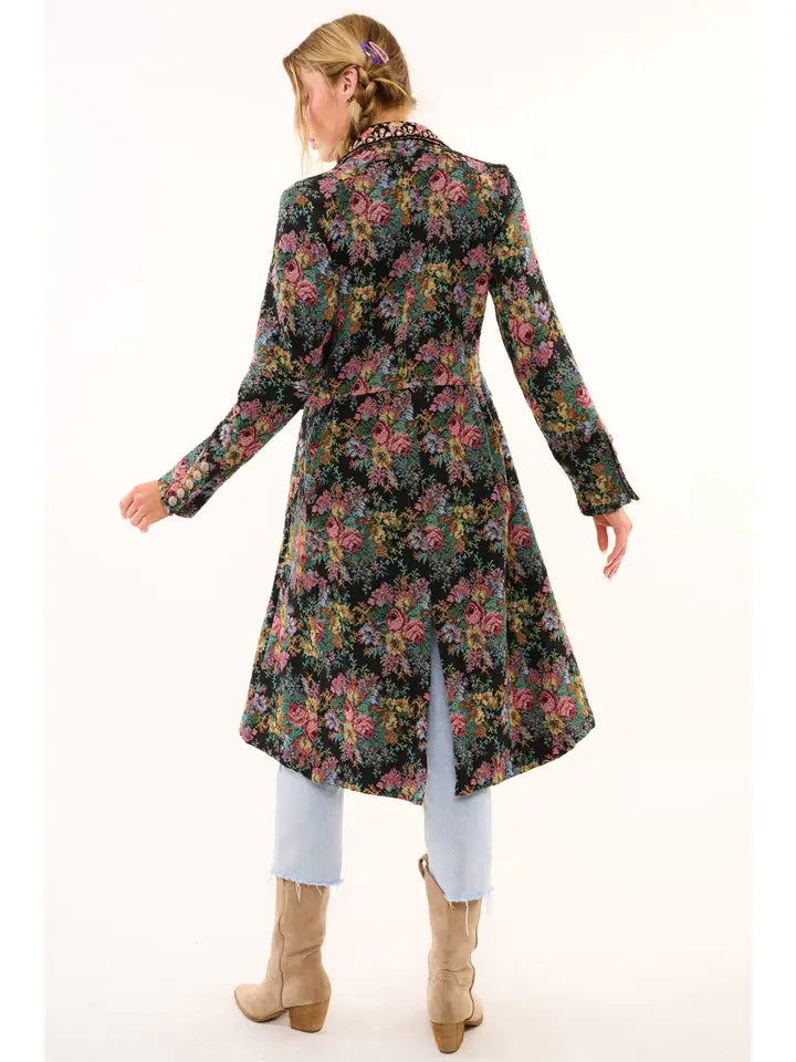 ENCHANTED NATURE JACQUARD COAT
