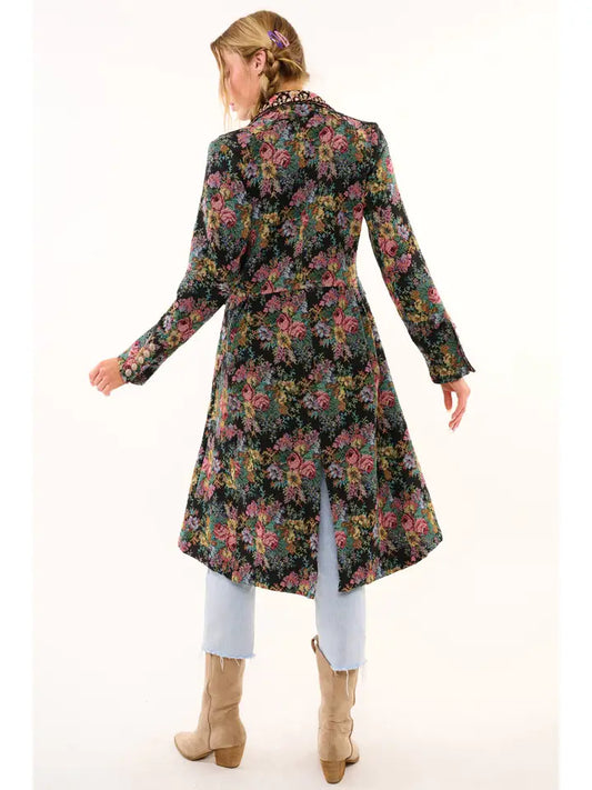 ENCHANTED NATURE JACQUARD COAT