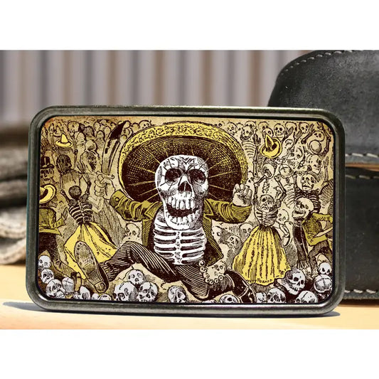Day of the Dead Belt Buckle