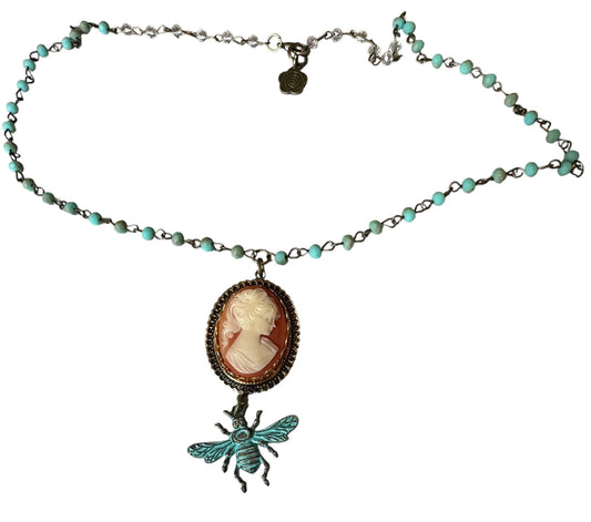 Bee the Cameo Necklace