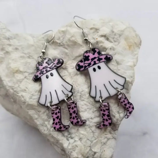 Cowgirl Ghost Earrings