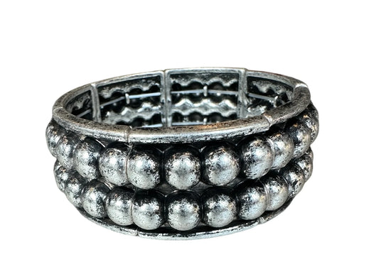 Two Row Bubble Bracelet- Stretchy