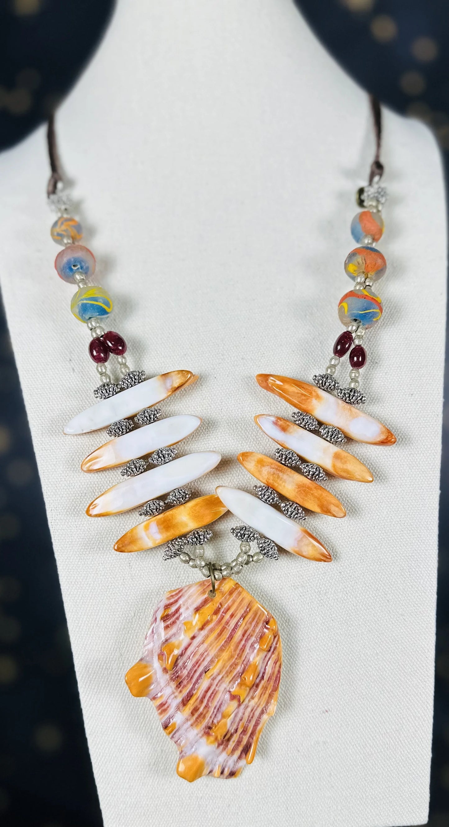 Sunset Spiny Coral Necklace