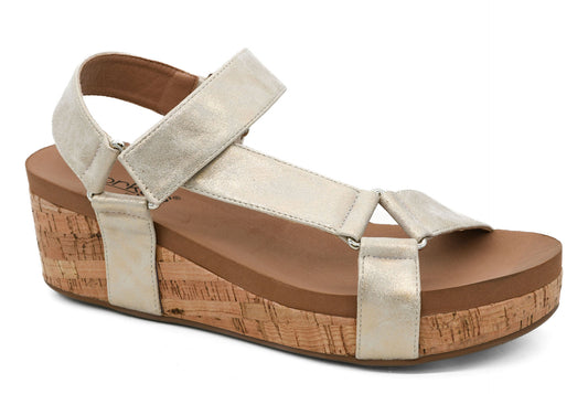 Don't Tempt Me by Corkys ~ Gold Wash Metallic