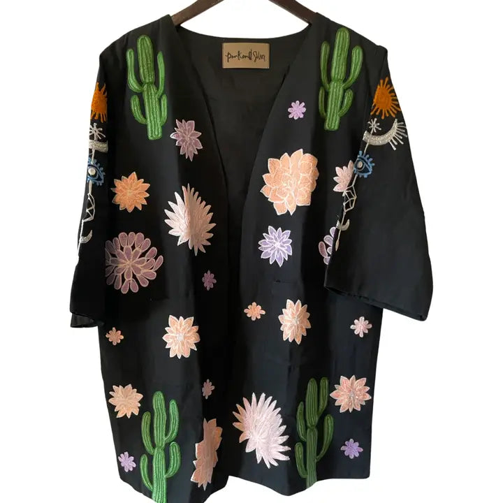 Embroidered Bohemian Night Sky Cardigan