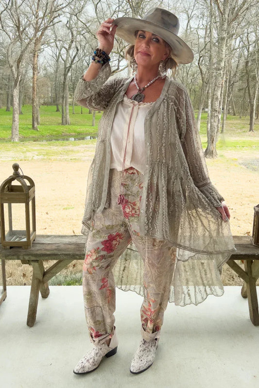 Garden Bliss High-Lo Top/Kimono