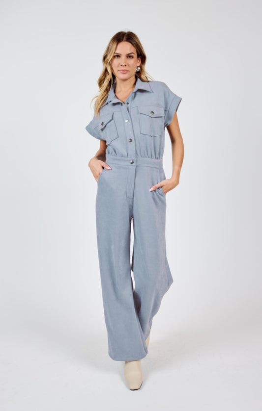 Align Faux Suede Jumpsuit