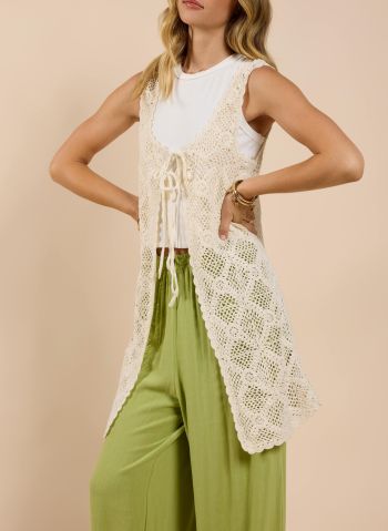 Fell For you Front Tie Cardigan