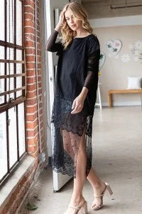 Black Lace and Love Top