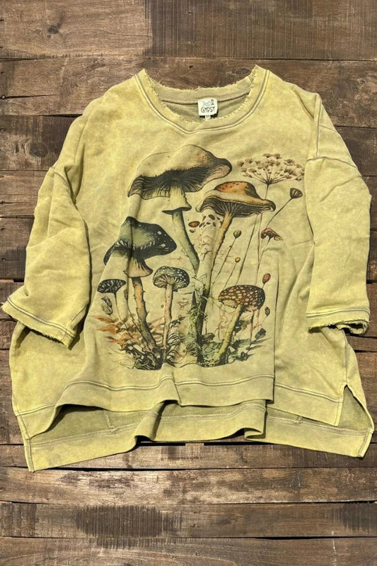 Moon Dance Sweatshirt - Mushroom Garden