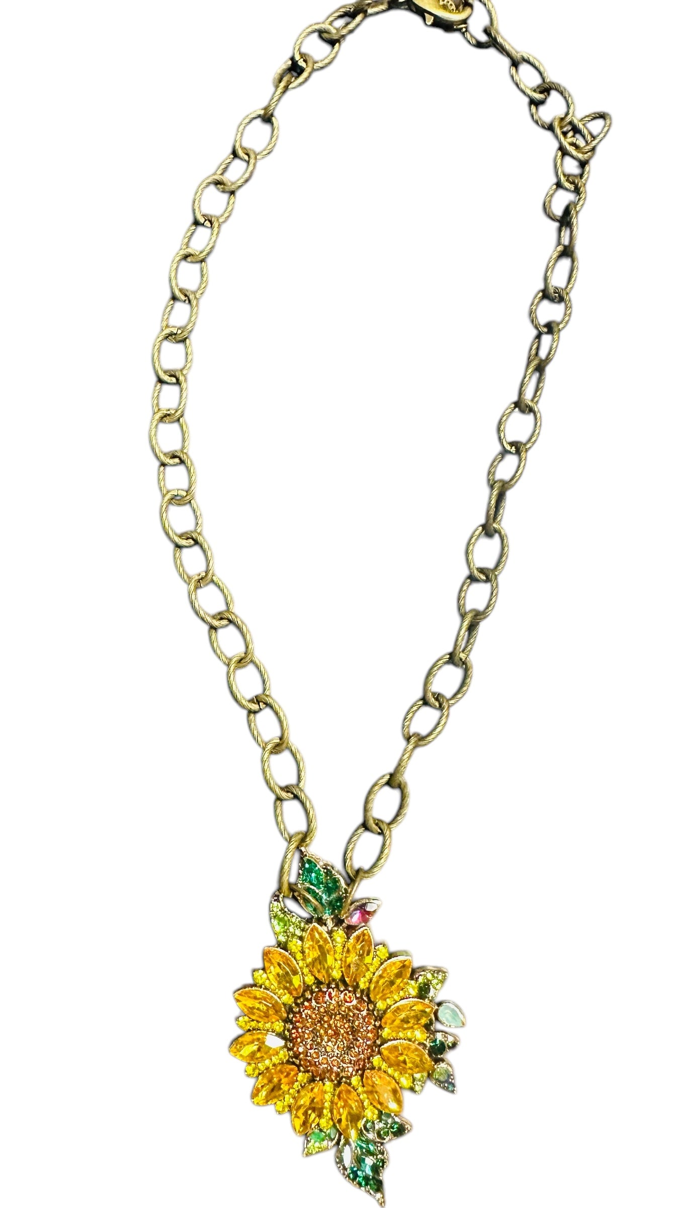 Sunflower Chain Necklace