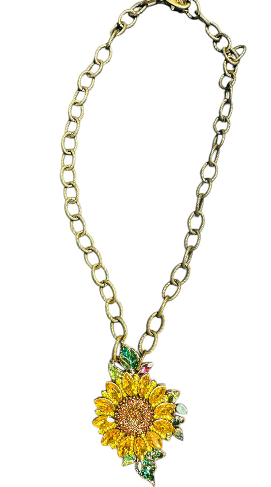 Sunflower Chain Necklace