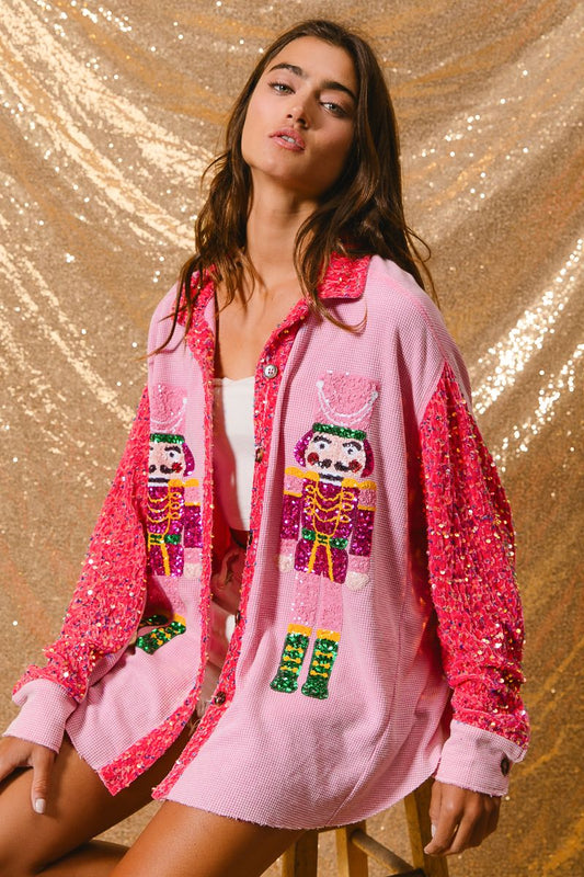 Nutcracker Embroidered Top