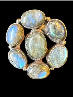 Labradorite with Tibet Silver Adjustable Ring