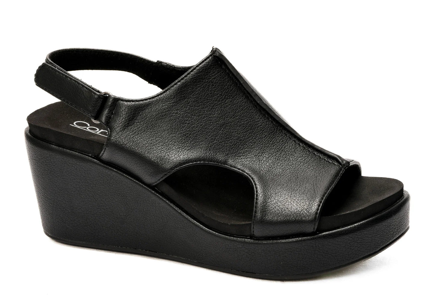 Carley Too Black Wrap Wedges by Corkys