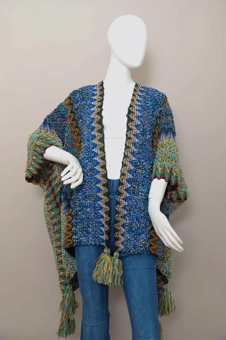 Welcome To Fall Ruana Cardigan