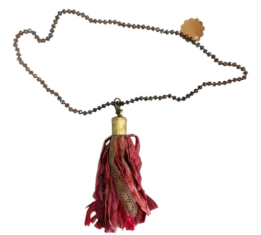 Silk Tassel Necklace