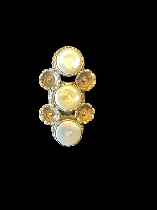 Mother of Pearl Adjustable Ring