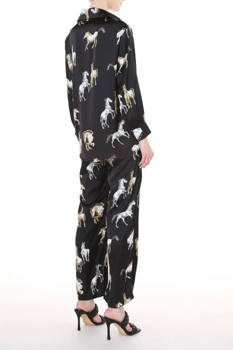 Wild Horses Loungewear Set ~ Black