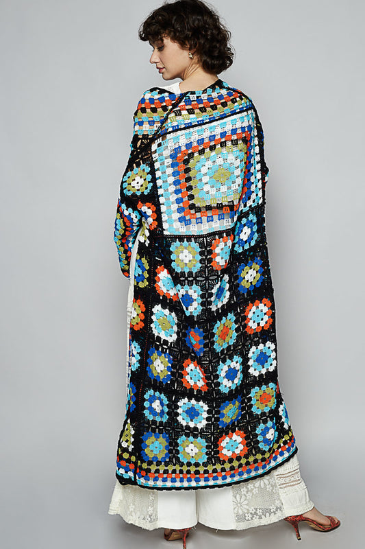 What's the Stitch Cardi- BLACK Multi
