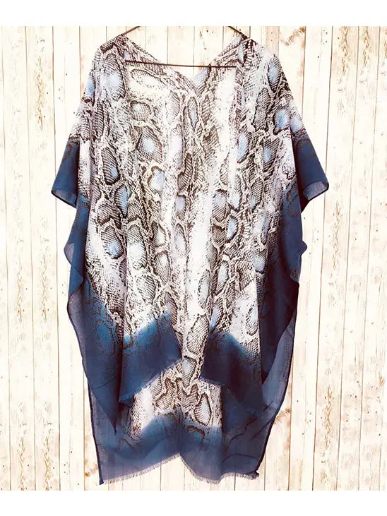 Blue Viper Kimono in boho eclectic style