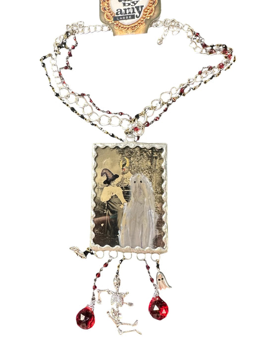 Halloween Tin Necklace