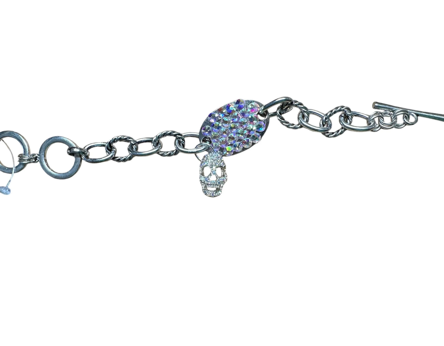 Rhinestone Skull Bracelet