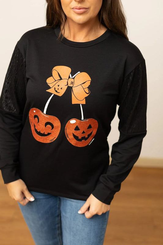 Cherry Pumpkin Twist Sweater