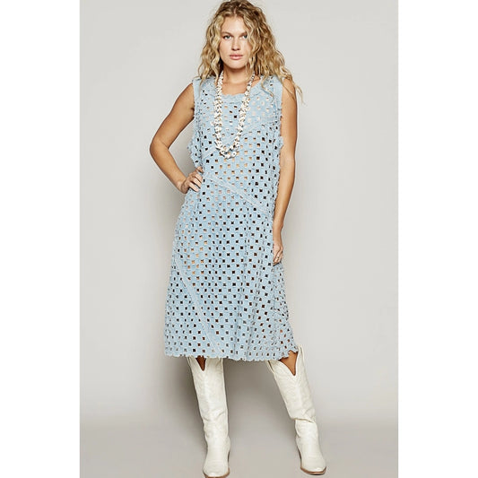 Just Breathe Laser Cut Dress by POL
