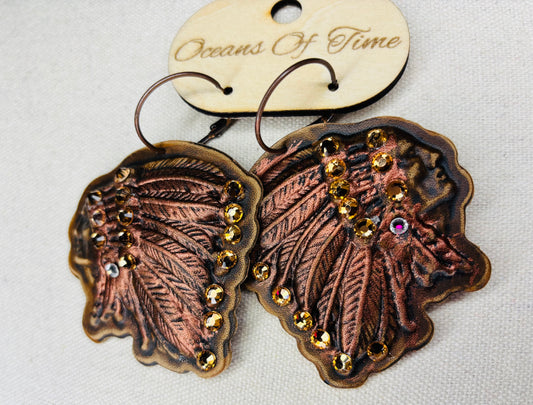 Starlight Chief Earrings in boho eclectic style