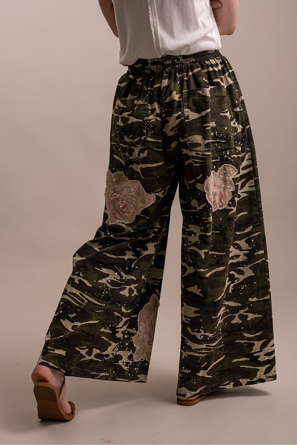 Rebel Rose Camo Pants by Blue Velvet