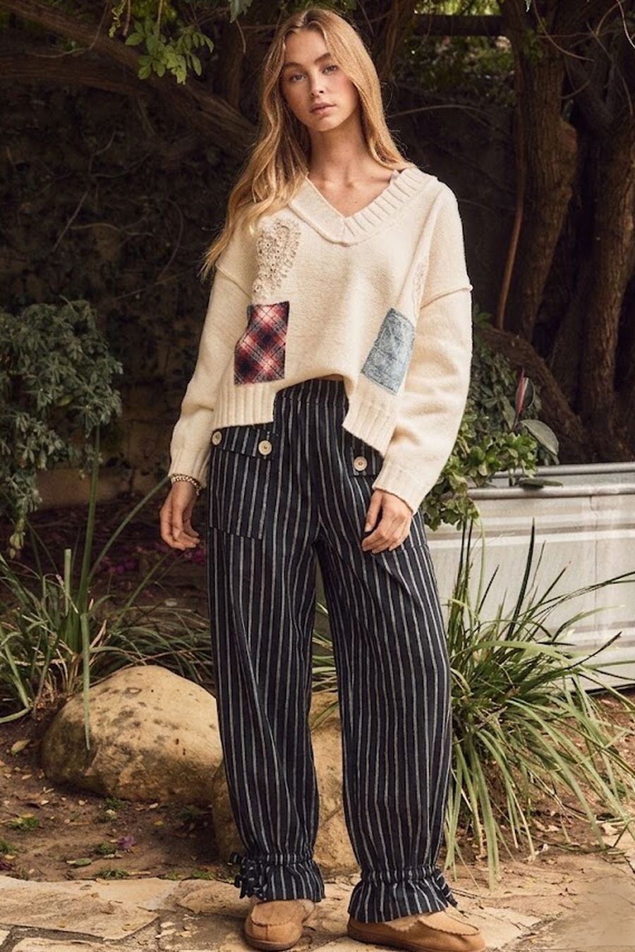 Fine Lines Pinstripe Pants by Oddi