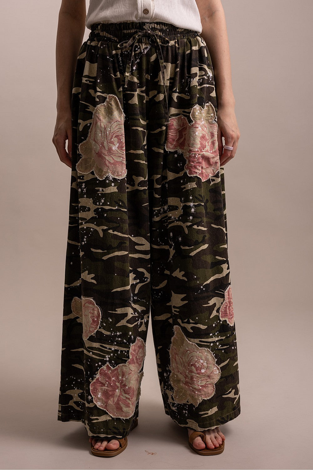 Rebel Rose Camo Pants by Blue Velvet