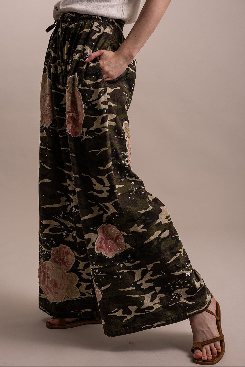 Rebel Rose Camo Pants by Blue Velvet