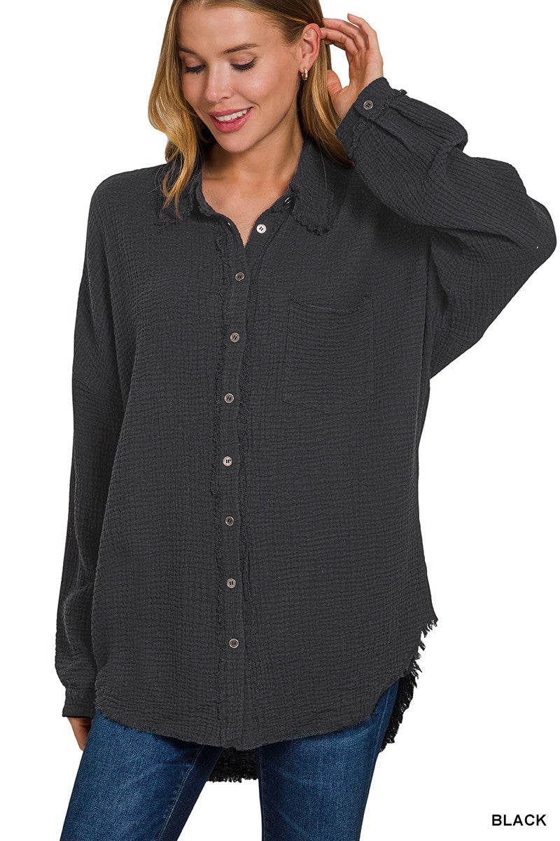 Midnight Muse Double Gauze Shirt