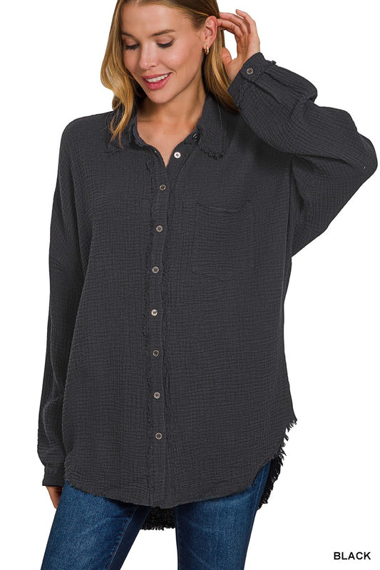 Midnight Muse Double Gauze Shirt