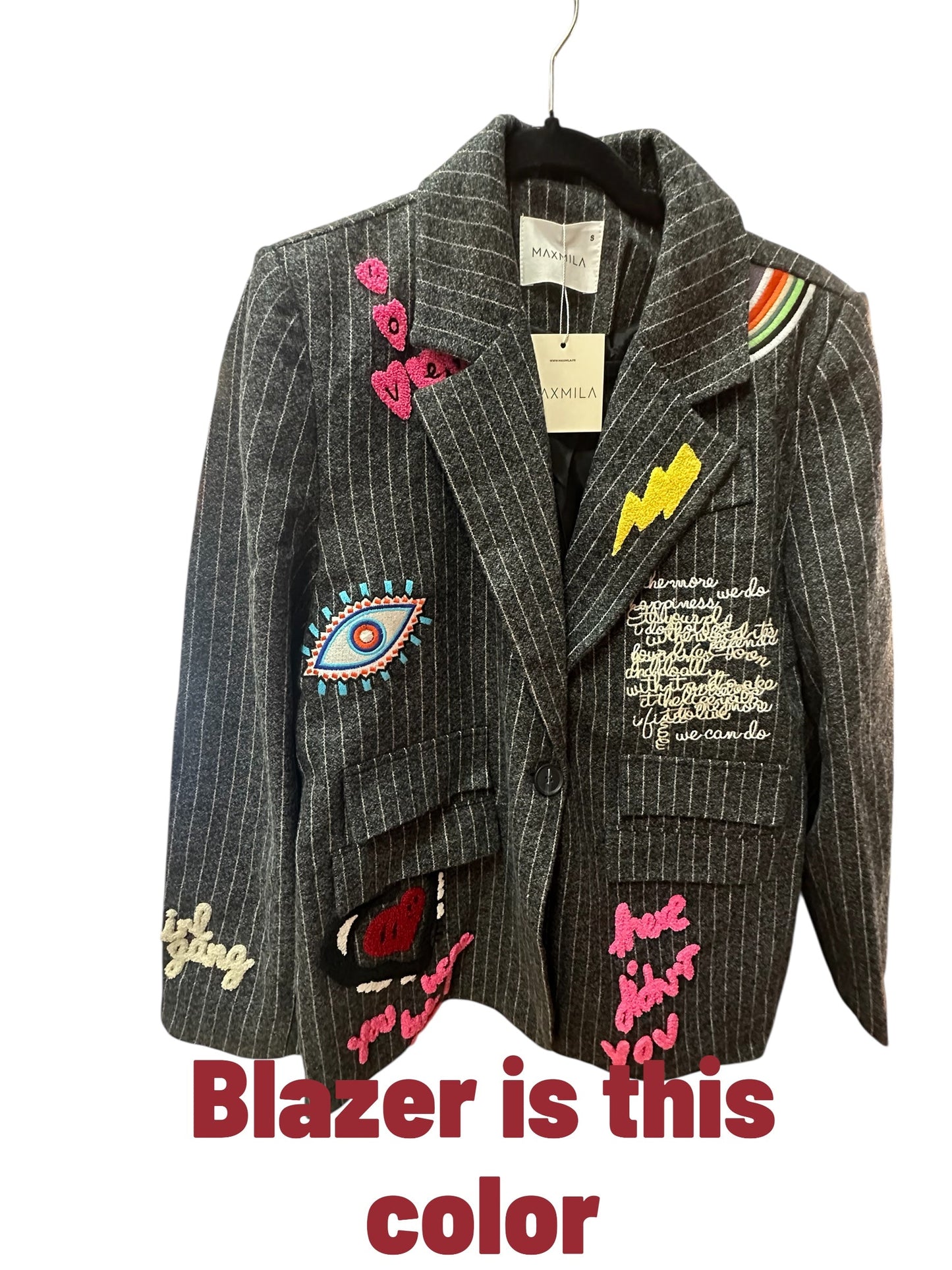 Funky Embroidered Blazer
